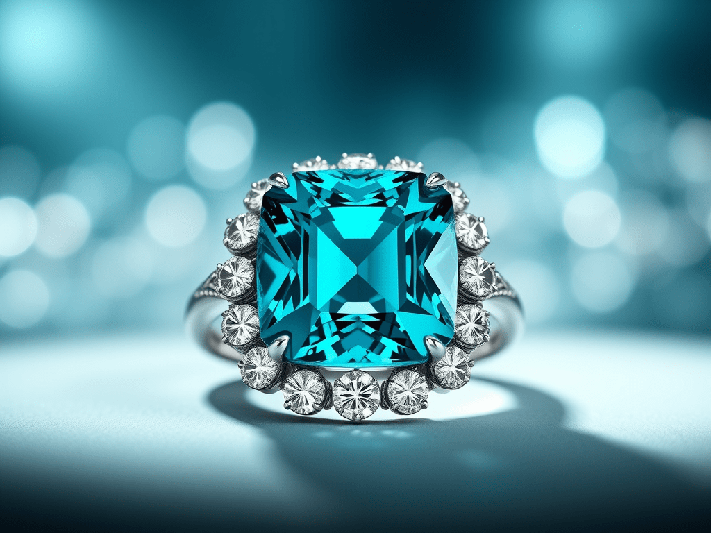 Neonblauwe Paraiba toermalijn